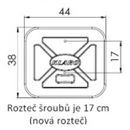 Víko 120 l červené - nožní otevírání (nový typ)