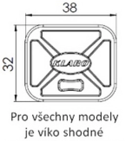 Víko 80 l červené