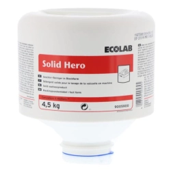 SOLID HERO 4,5 kg (pevný mycí prostředek, pro tvrdou vodu, s bělícím účinkem a chlorem)